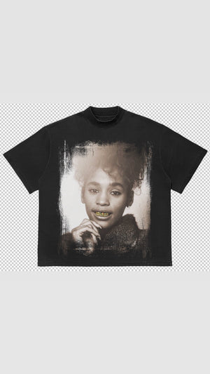 Young Whitney grills tee