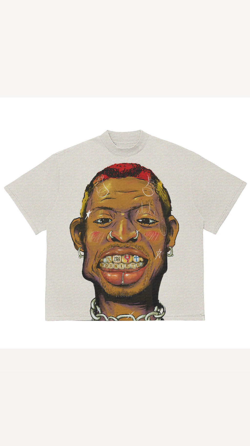 Rodman holy grills tee (white)